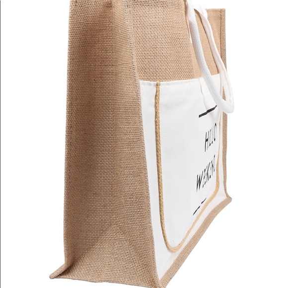 Hello Weekend Tote Bag - Picture 3 of 4